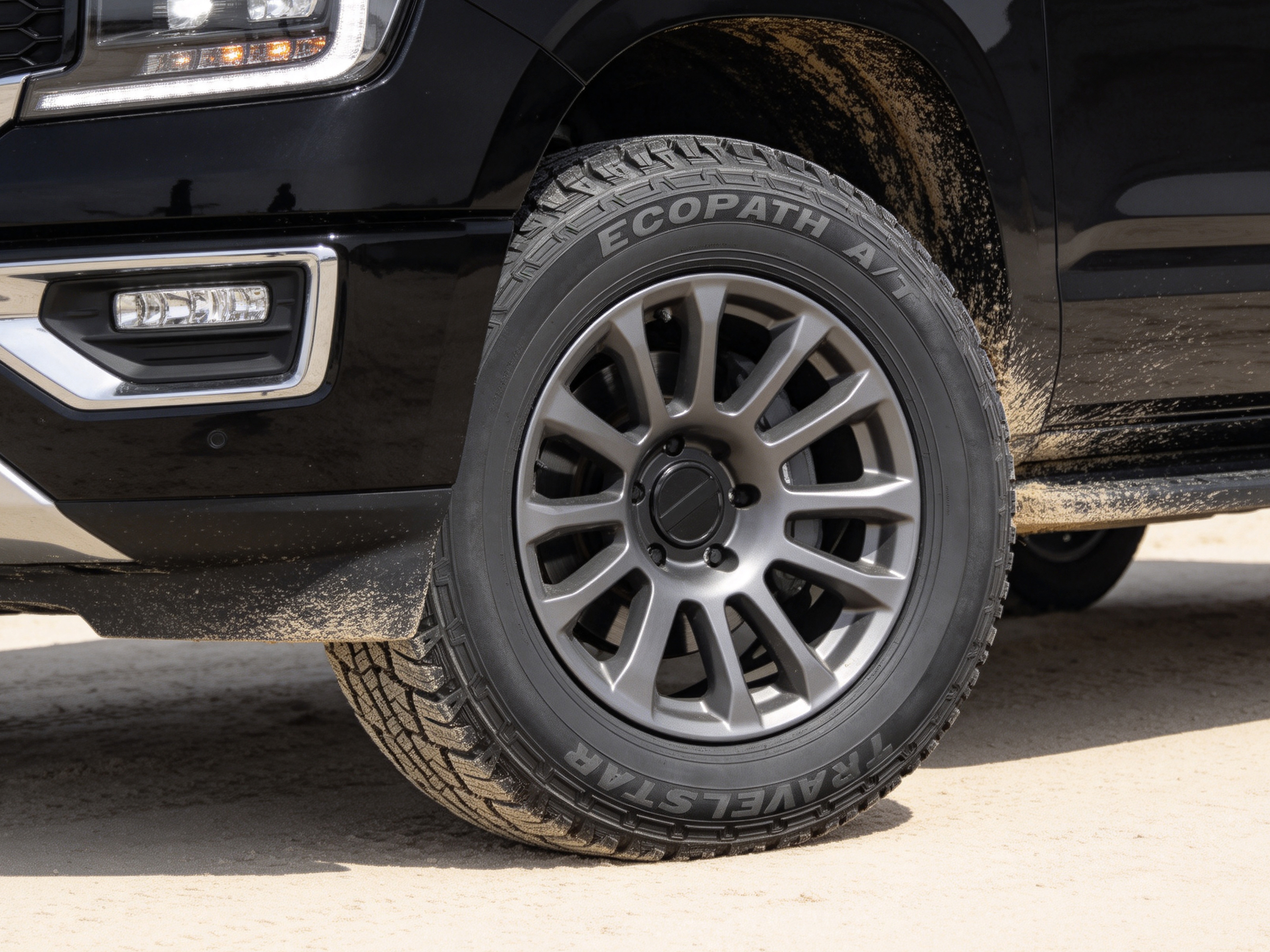 Travelstar EcoPath AT tire on vehicle